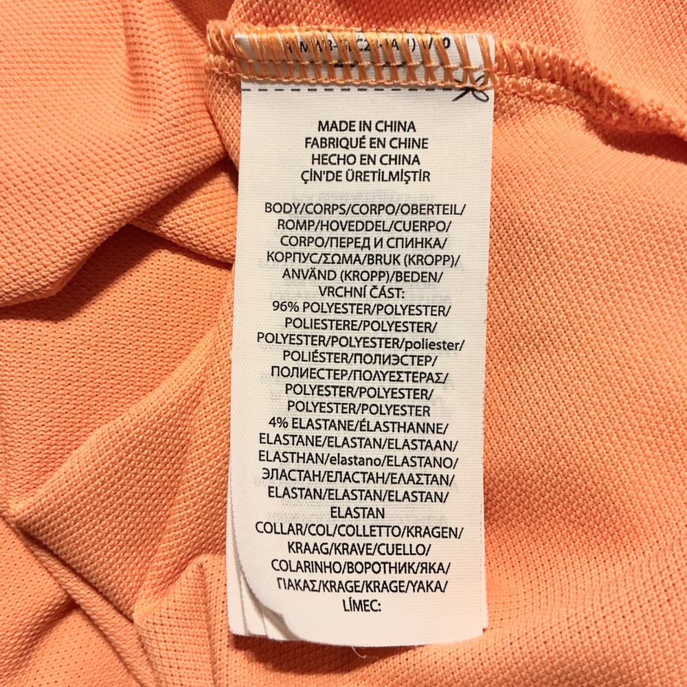 RLX Ralph Lauren Men's XXL Orange Wicking Performance Golf Polo Shirt Pocket - Picture 3 of 8